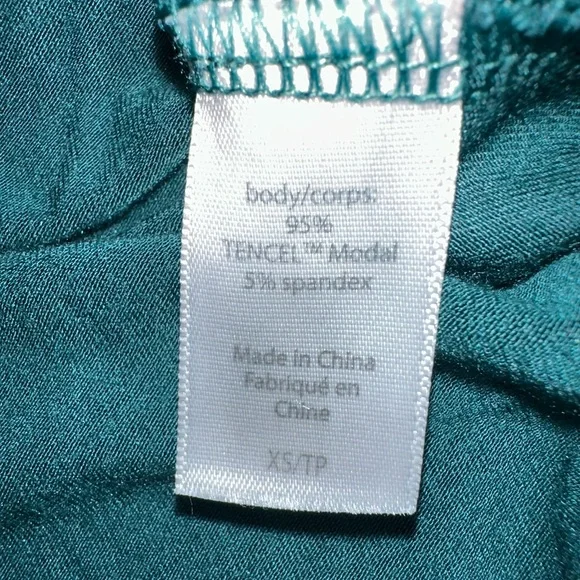 Eberjey Green Tencel Modal Long Sleeve Sleep Shirt - Picture 8 of 16